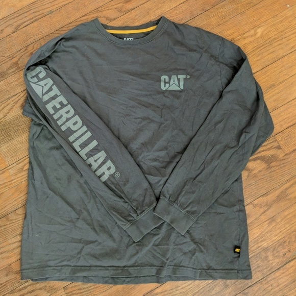 Mens Cat Brand Long Sleeve Shirt 